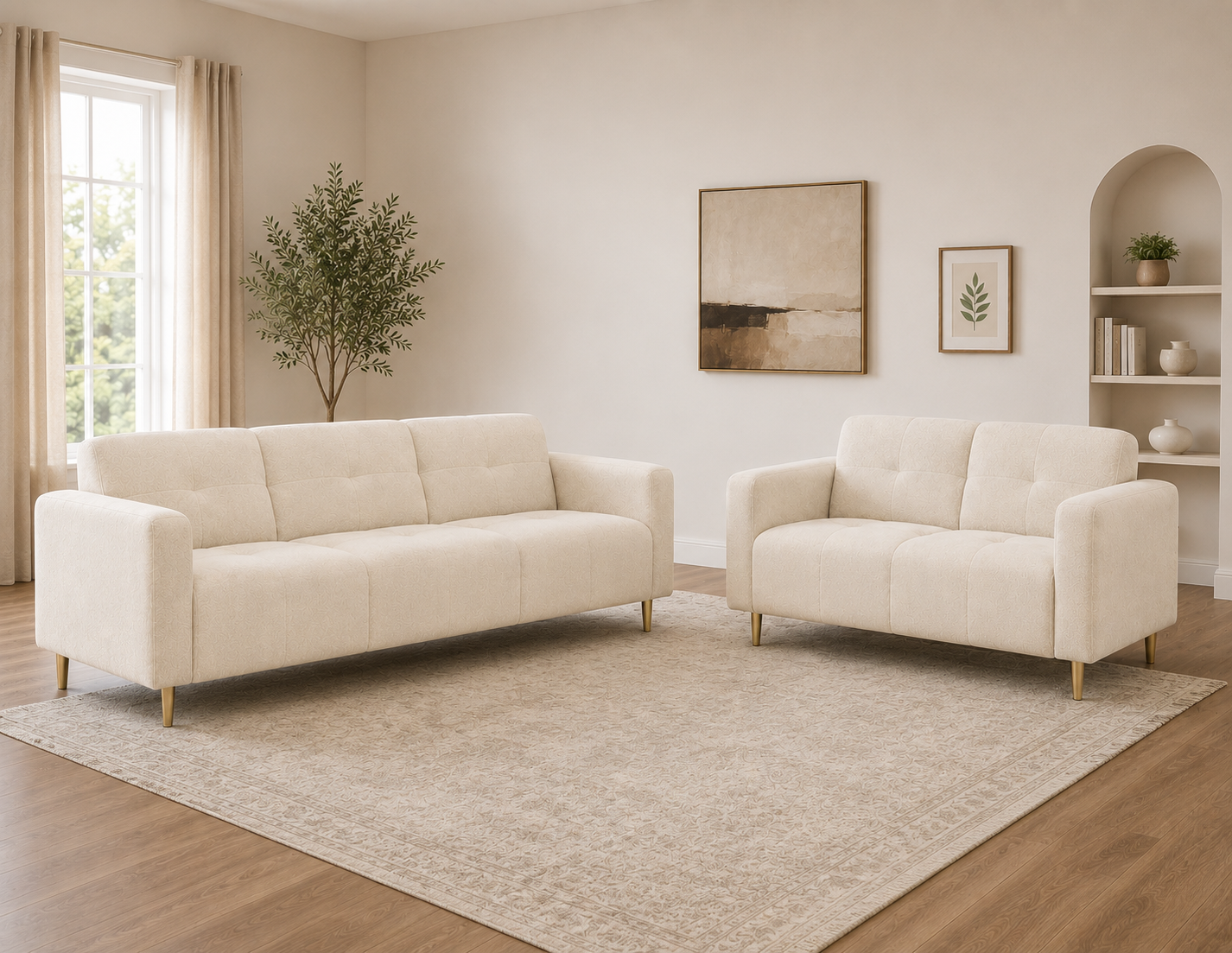 Cozy Retreat 3+2 Seater Sofa Set
